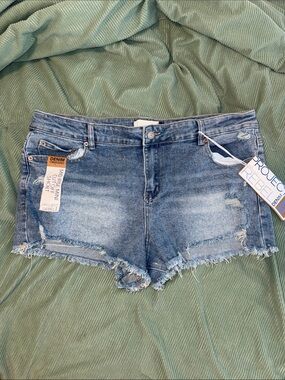 🆕 Project Rebel Denim Distressed Shorts - 15